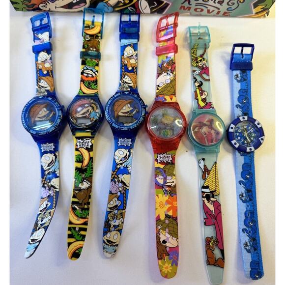 VtgThe Rugrats Movie Collectible Watches Set of‎ 4 Equity 1998 Plus 2 - Untested - Picture 1 of 16